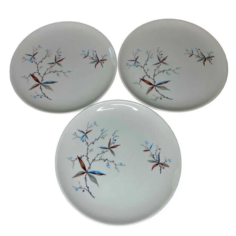 VTG Set of 3 MCM Syracuse FINESSE Carefree True China Bread Salad Plates 8 Inch